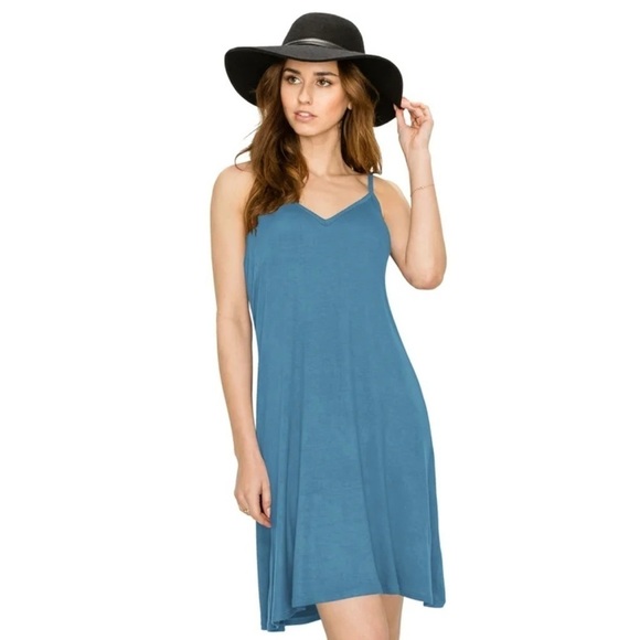 Francesca's Collections Dresses & Skirts - Alyo Teal Strappy Dress